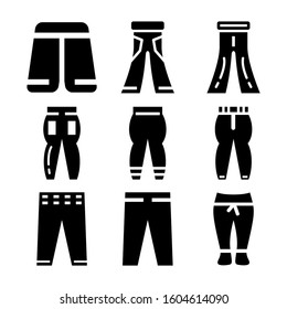 pants icon isolated sign symbol vector illustration - Collection of high quality black style vector icons
