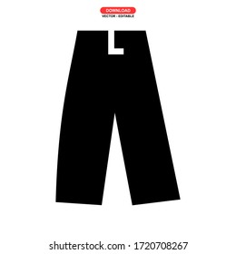 pants icon or logo isolated sign symbol vector illustration - high quality black style vector icons
