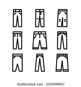pants icon or logo isolated sign symbol vector illustration - Collection of high quality black style vector icons
