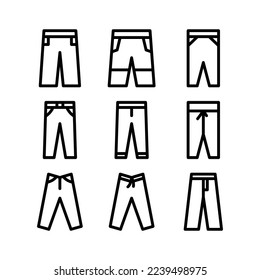 pants icon or logo isolated sign symbol vector illustration - Collection of high quality black style vector icons
