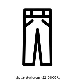 icono de pantalones o logotipo símbolo de signo aislado ilustración vectorial de alta calidad estilo negro iconos vectoriales
