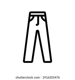 símbolo del vector del icono del pantalón