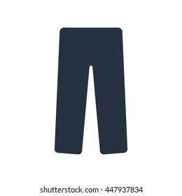 pants, icon on white background