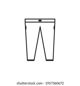 a pants icon outline vector