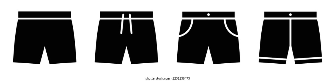 Pants icon. Short pants icon, vector illustration