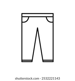 Pants icon. simple thin line icon.