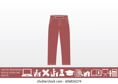 pants icon vector