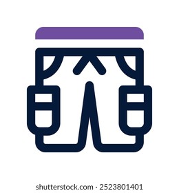 Hosen-Symbol. Vektorsymbol mit zwei Tönen für Ihre Website, Ihr Handy, Ihre Präsentation und Ihr Logo-Design.
