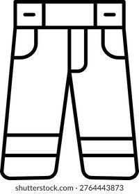 Pants Icon Vector Element line icon design vector icons