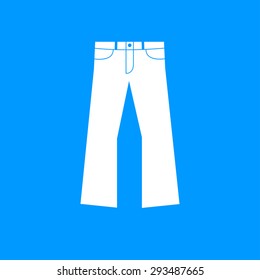 Pants icon. Vector flat Illustration EPS 10