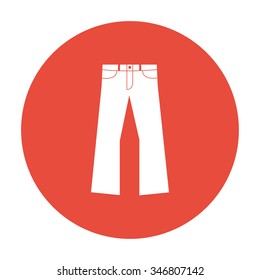 Pants icon. Vector flat Illustration EPS 10