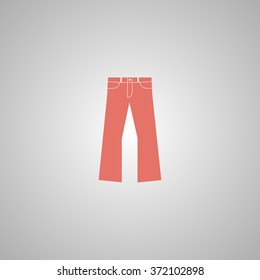 Pants icon. Vector flat Illustration EPS 10