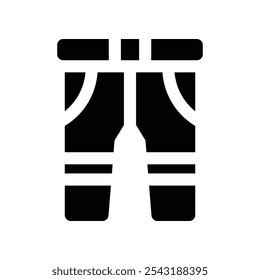 pants icon. vector glyph icon for your website, mobile, presentation, and logo design.