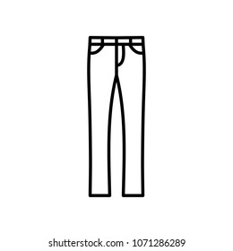 Pants icon vector illustration eps10. Isolated badge for website or app