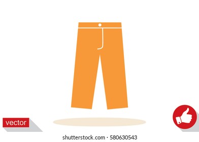 Pants icon vector illustration eps10. Isolated badge for website or app - stock infographics