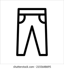 Pants Icon Vector Illustration Flat Design Stock Vector (Royalty Free ...