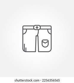 pants icon vector illustration logo template for many purpose. Isolated on white background.