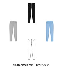 Pants icon of vector illustration for web and mobile