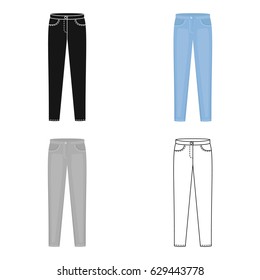 Pants icon of vector illustration for web and mobile