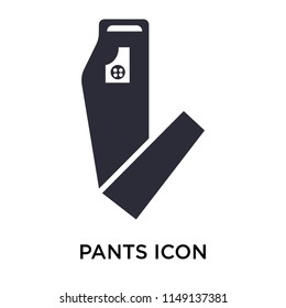 Pants icon vector isolated on white background for your web and mobile app design, Pants logo concept