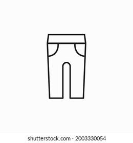 pants icon vector. Pants icon vector isolated on white background, Pants sign. Flat design style. vector pants icon illustration isolated on white background
