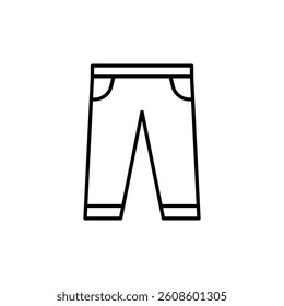 Pants Icon. Pants Vector Icon in line style design. Symbol of Pants. Vector illustration.