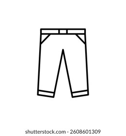 Pants Icon. Pants Vector Icon in line style design. Symbol of Pants. Vector illustration.