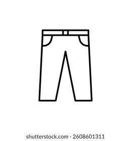 Pants Icon. Pants Vector Icon in line style design. Symbol of Pants. Vector illustration.