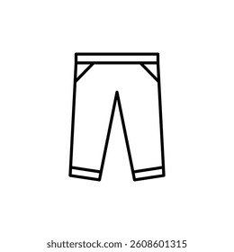 Pants Icon. Pants Vector Icon in line style design. Symbol of Pants. Vector illustration.