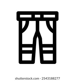 pants icon. vector line icon for your website, mobile, presentation, and logo design.