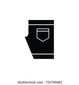 Pants icon vector logo design illustration
