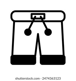 Pants icon vector or logo illustration style 