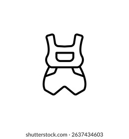 pants icons isolated on White Background. Flat style design