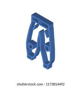 Pants isometric left top view 3D icon
