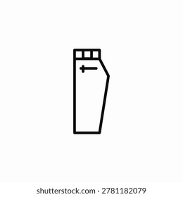 pants left pocket icon sign vector