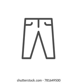 Pants line icon