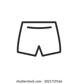 Pants line icon in trendy style. Stroke vector pictogram isolated on a white background. Pants premium outline icons.