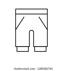 pants line icon vector  isolated illustration editable