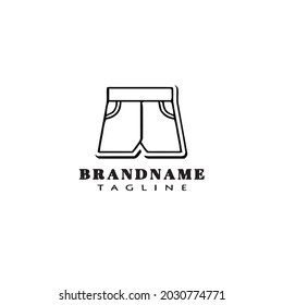 plantilla de diseño de icono de logotipo de pantalones ilustración vectorial moderna