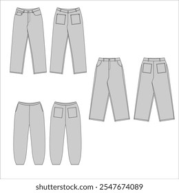 Pants are lower-body garments, available in various styles and materials, designed for comfor