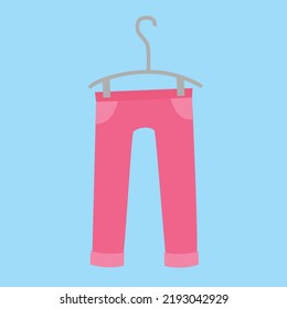 pants on a blue background