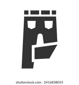 Pants Outfit Icon, Vector Graphics