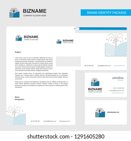 Pants shower  Business Letterhead, Envelope and visiting Card Design vector template