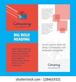 Pants shower  Company Brochure Title Page Design. Company profile, annual report, presentations, leaflet Vector Background
