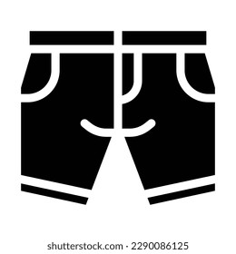 pants solid icon illustration vector graphic