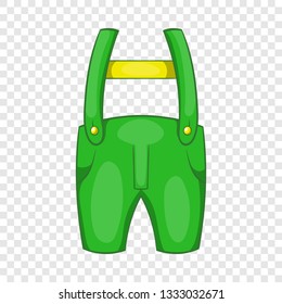 Pants with suspenders icon in cartoon style isolated on background for any web design 