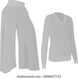 Ameisen und Pullover. Vektorgrafik