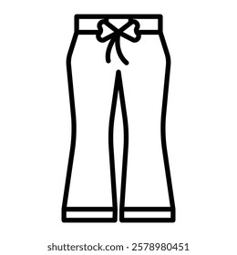 Pants trousers icon Black and white logo