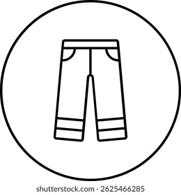Pants vector icon. Can be used for printing, mobile and web applications.