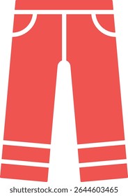 Icono de Vector de pantalones. Se puede utilizar para aplicaciones de impresión, móviles y de Web.